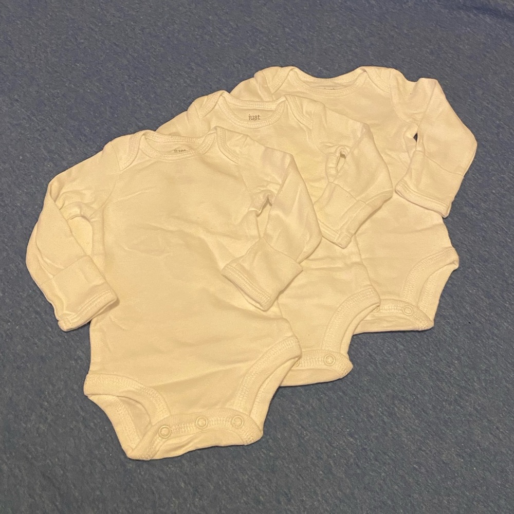 Fold over long sleeve bodysuits